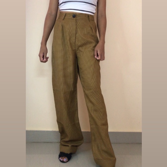 SHEIN Pants - High waisted checked trouser